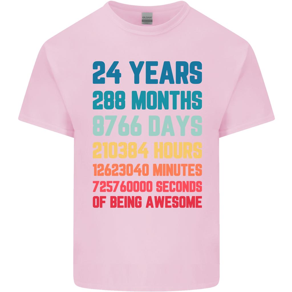 24th Birthday 24 Year Old Unisexs Light Cotton TShirt