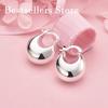 Charming 925 Sterling Silver Exquisite Half Moon Ear Clip for Women Fashion Party Wedding Gift Jewelry