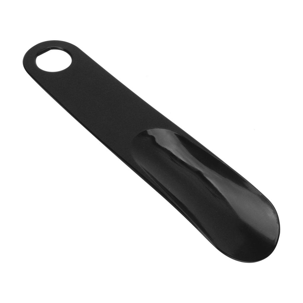 Shoe Horn Rubber Handle Portable Solid Shoe Spoon Tongue Travel Shoe Helper StickBlack