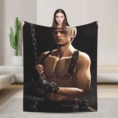 Leon Keneddy Residents Evils Blanket Cozy Soft Throw Blankets for Bed 50x60 Inch Multiple Sizes Quilt