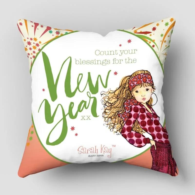 Kissenbezüge Sarah Kay Cartoon Kissenbezüge Dekokissen für Sofa Autodekoration Kissenbezug WJY12.25