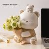 Cream Style Hug Bear Resin Figurine