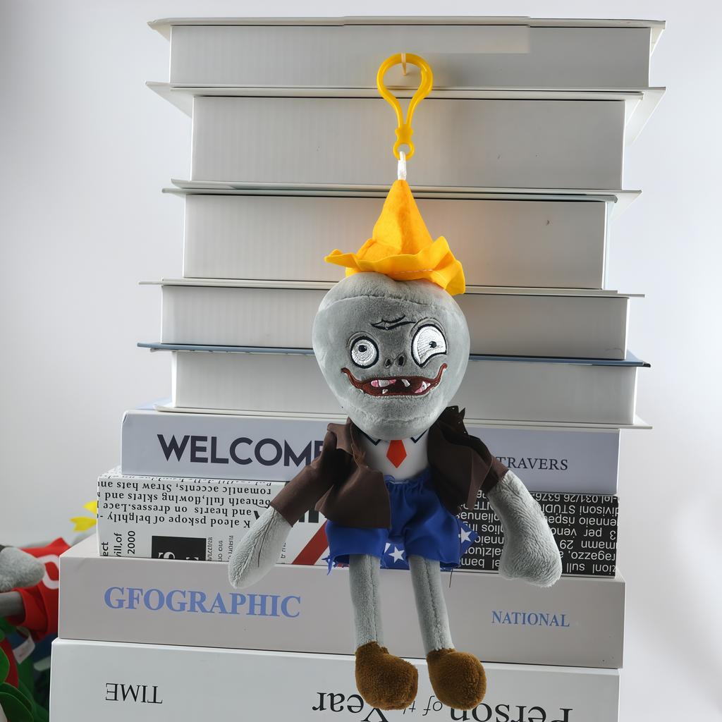 2025 New Style Plants vs Zombies Plush Pendant Cute SunFlower Peashooter Chomper Bag Keychain Decoration Stuffed Doll Kids Gift