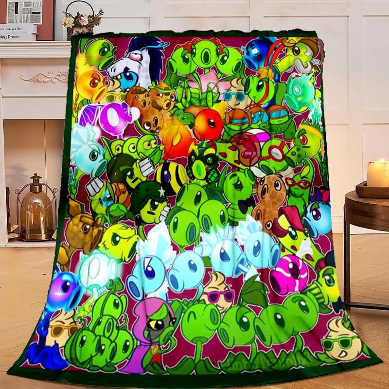 1PC Zombie Party  Flannel Blanket Gift, Suitable for Both Men And Women, Soft Ideal for Beds And Sofa, Birthday Or Christmas Gift