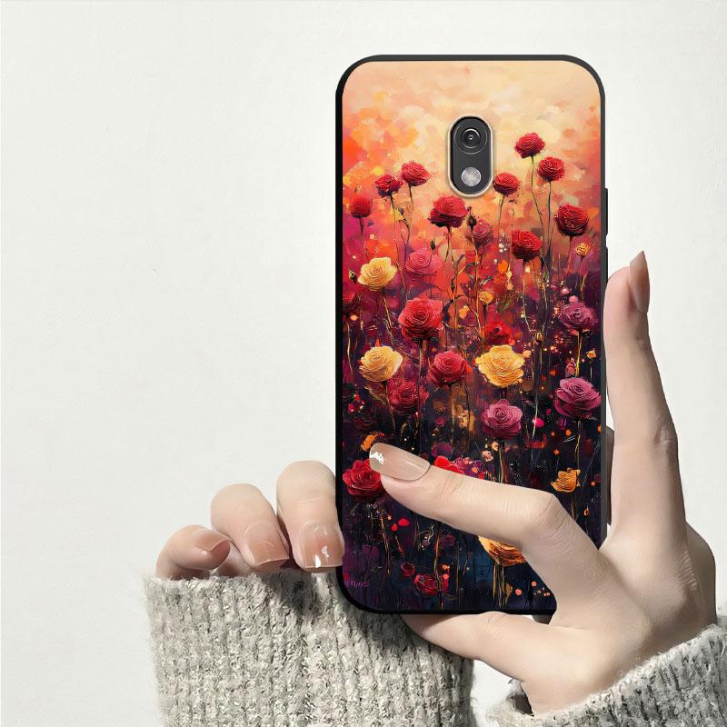 Protezione Per Nokia 215 4G Custodia Per Nokia 225 4G Antiurto Morbido Silicone Cover Posteriore TPU Custodia per Telefono Fiore Gatto Antipolvere Bumper