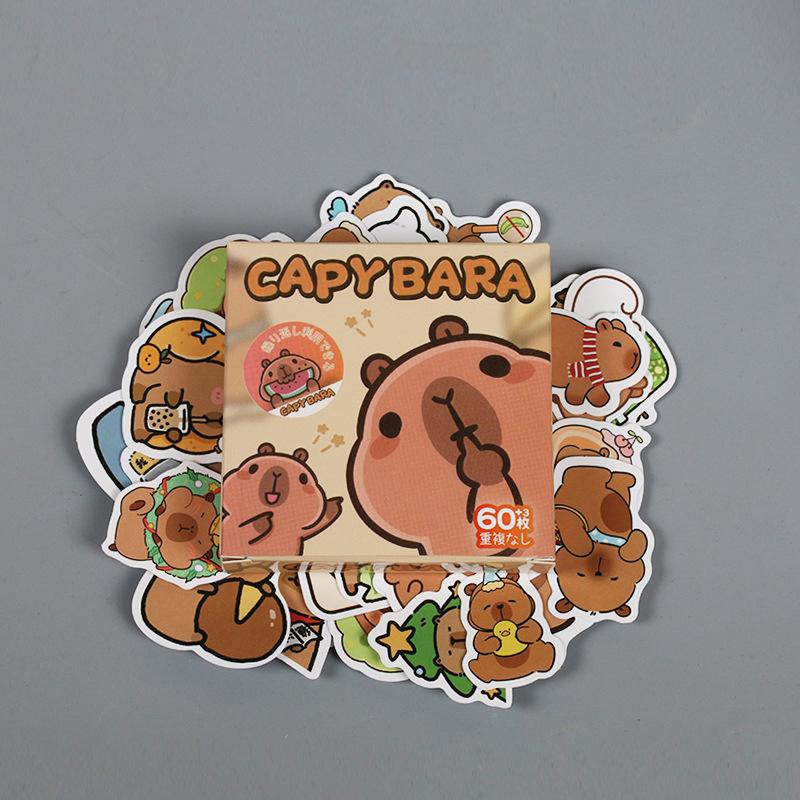 

Stylish Children S Sticker Gift Box Cute Cartoon Cat Stickers 60 Pieces Per Box