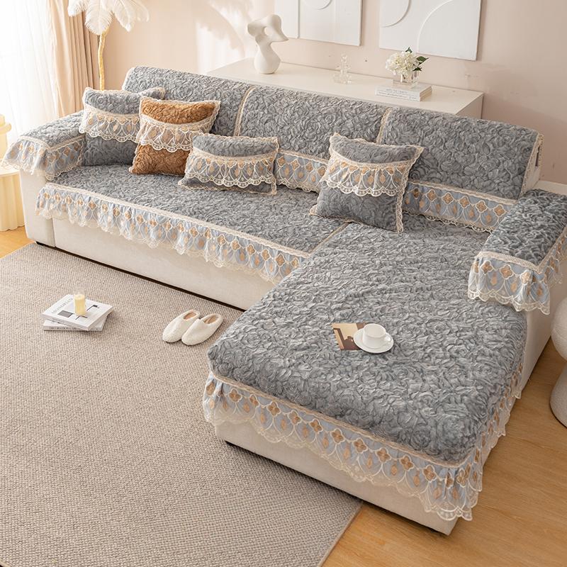 Sofa Cover Cloth High Sense Four Seasons Universal Non-Slip Sofa Cover Full Covered One Piece Simple All-Inclusive Sofa Cover