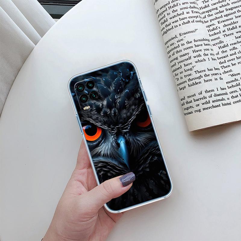 RP13 Cartoon Art Owl Transparent Phone Case for Motorola Moto Edge 20 30 40 50 S30 Fusion Ultra Pro Neo Lite + G200 G23