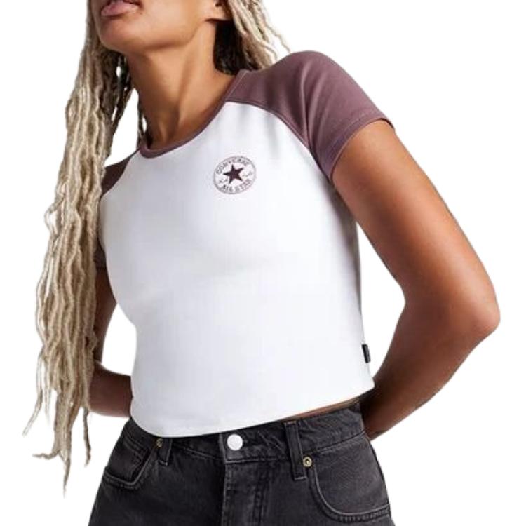 Converse Chuck Taylor Raglan T Shirt 10027396-A03 L