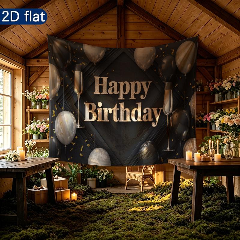 Party Backdrop Balloon Black White Photo Booth Background Front Door Decor