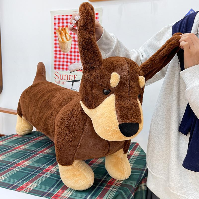 Cartoon Dachshund Plush Toy With Soft Pp Cotton For Kids And Children