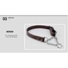 Pet Dog Genuine Leather Collar Cow Leather Dog Martinggale Collars For Medium Large Breeds Pitbull Mastiff Boxer Bully 2.0/2.5cm