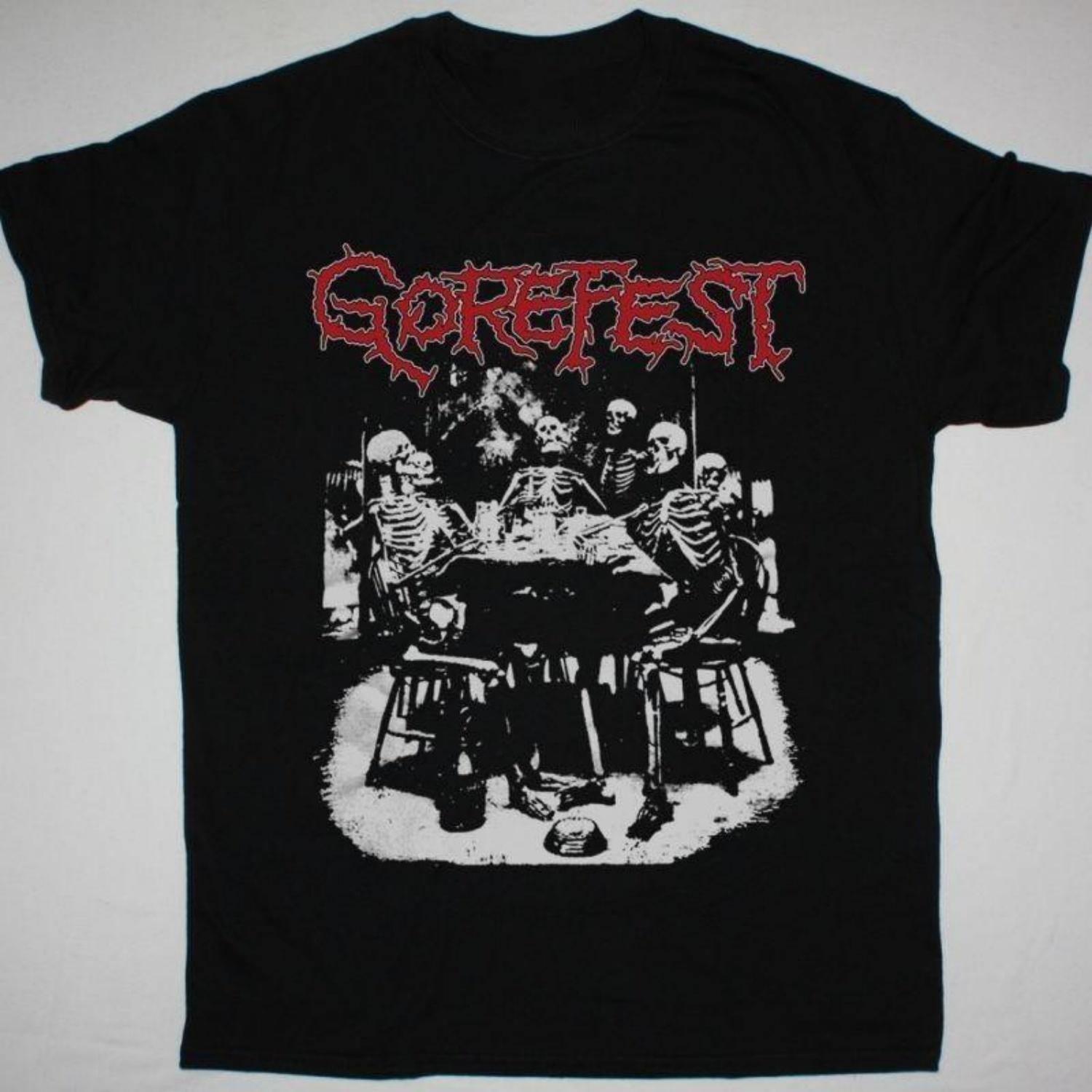 НОВАЯ Футболка GOREFEST Band TANGLED IN GORE Хлопок Плотная Черная S-5XL UR628 Унисекс S