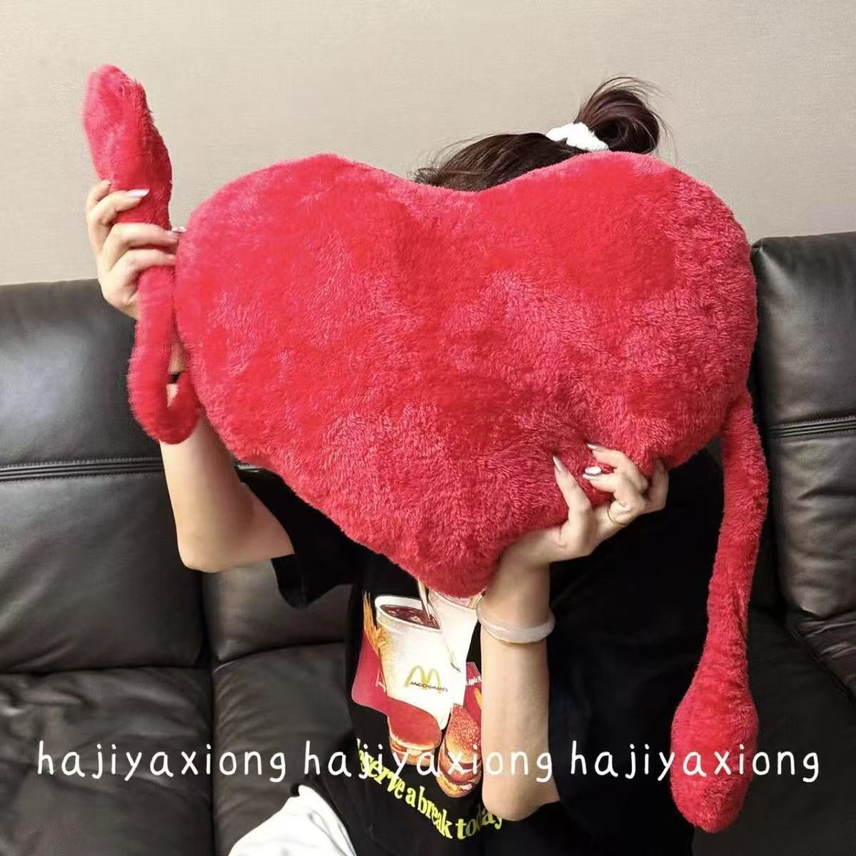 ins Nordic style love palm throw pillow bedroom bedside sofa cushion ornament doll love throw pillow ins style 40 красный