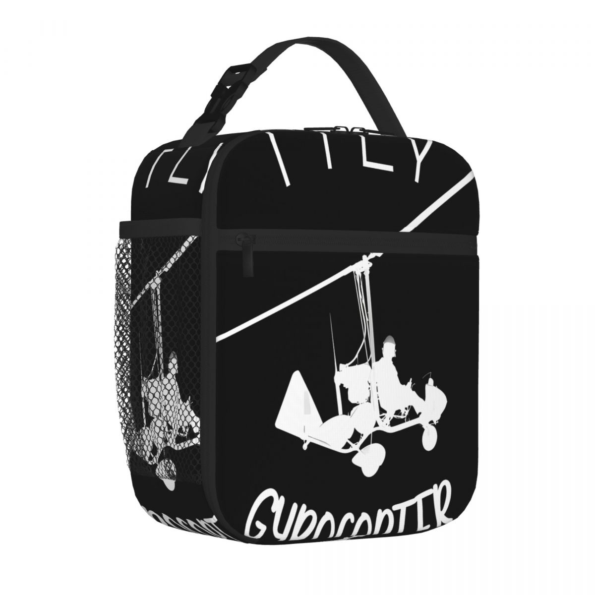 Bestselling I Fly Gyrocopter Microlight Autogyro Hobby Pilot Vintage Thermal Tote Road Trip Lunch Bag One Size