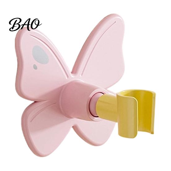 Easy Install Shower Bracket Butterfly Head Holder, Wall Mounted Self-adhesive Handheld Adjustable Holder Bracket, Universal Adjustment Waterproof