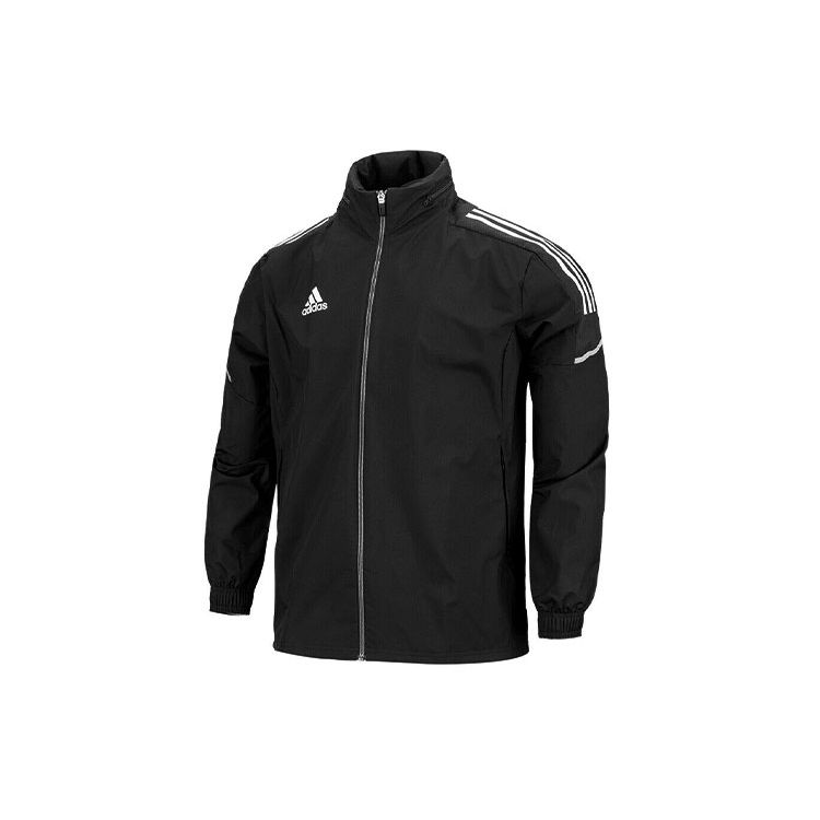 

Adidas Con21 Aw Packable Hooded Jacket Мужская верхняя одежда Черный GE5413 S