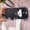 Cute Love Cardbag Ins Style Crossbody Lanyard TPU+Leather Shockproof Phone Case for 11-8 Plus/X/XR/XSMax Soft
