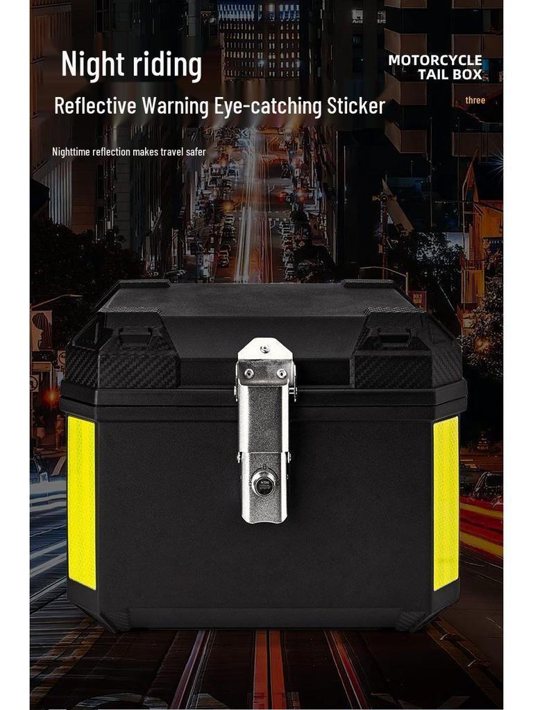 Waterproof, thickened extra-large tail box for electric vehicles and motorcycles, compatible with Ninebot and Niu.