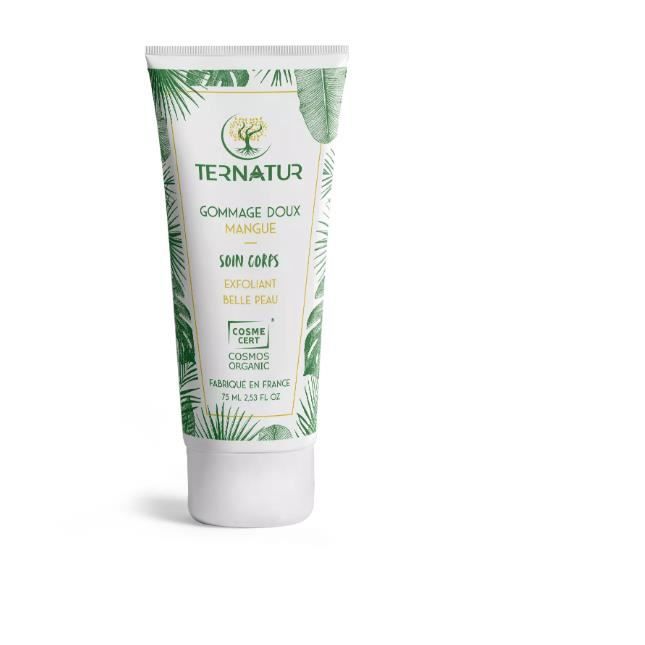 Body Scrub - TERNATUR - Mango - 75ml - Gentle Exfoliation - Organic Shea Butter
