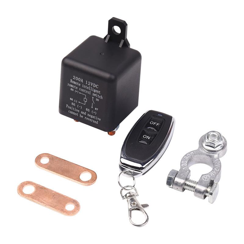 Car Battery Isolator Ignition Cut Off Switch Relay Intelligent Remote Control For Boat RV Truck Motorcycle Accessories 200A 12V