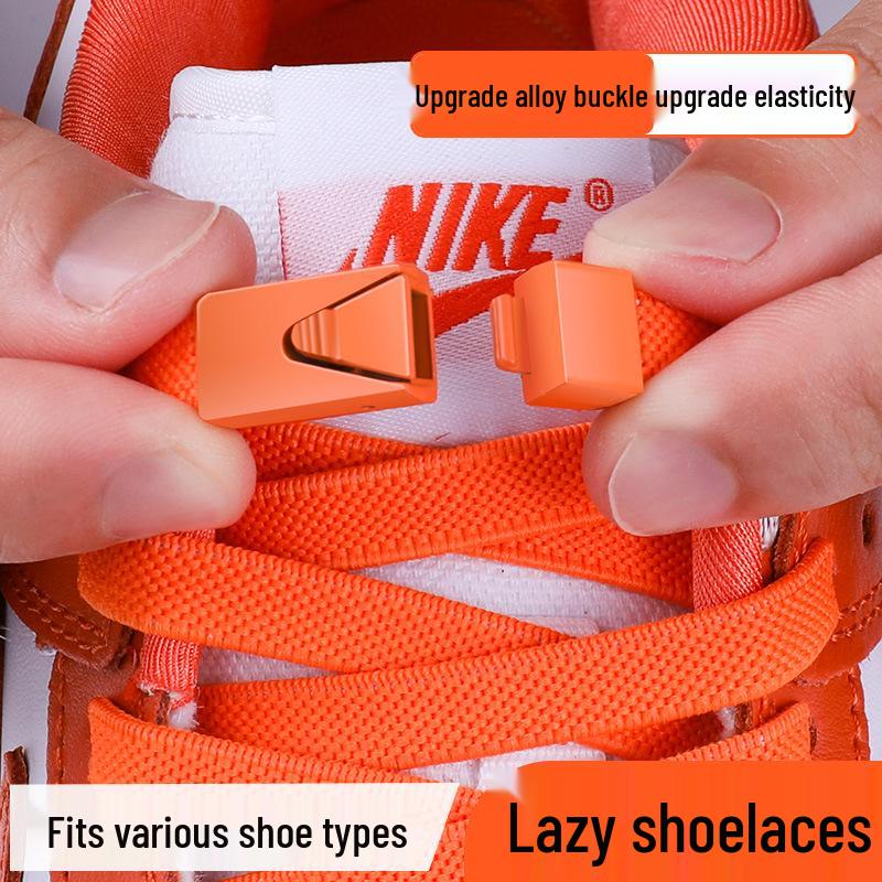 No-Tie Elastic Shoelaces: Easy Snap Lock for Kids & Adults, Perfect for a Hassle-Free Fit.