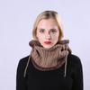 Pull tricoté en peluche pour femmes, pâte frite torsadée, écharpe une pièce, chapeaux d'oreilles en laine, hiver