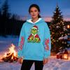 Women's Casual Fashion Plus Velvet Thickened Christmas Print Hooded Sweatshirt