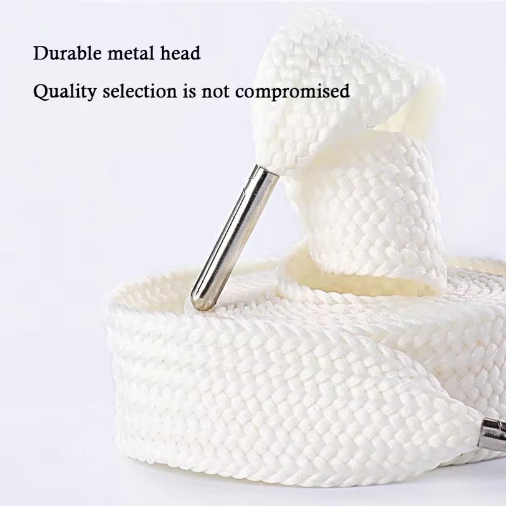High Quality 2CM Extra Wide Shoelaces Sneakers Rope Flat Shoes Flat Shoelaces 130cm Big Shoe Laces Shoes Accessories