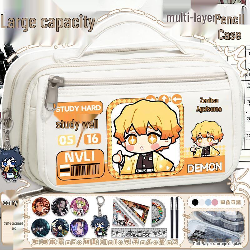 Demon Slayer Mitsuri Kanroji Large Capacity Pencil Case for Students