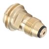 Solid Brass Propane Tank Adapter Converts POL to QCC1/Type1 For LP Tank Service Valve POL to QCC1 Adapter Quick Connect