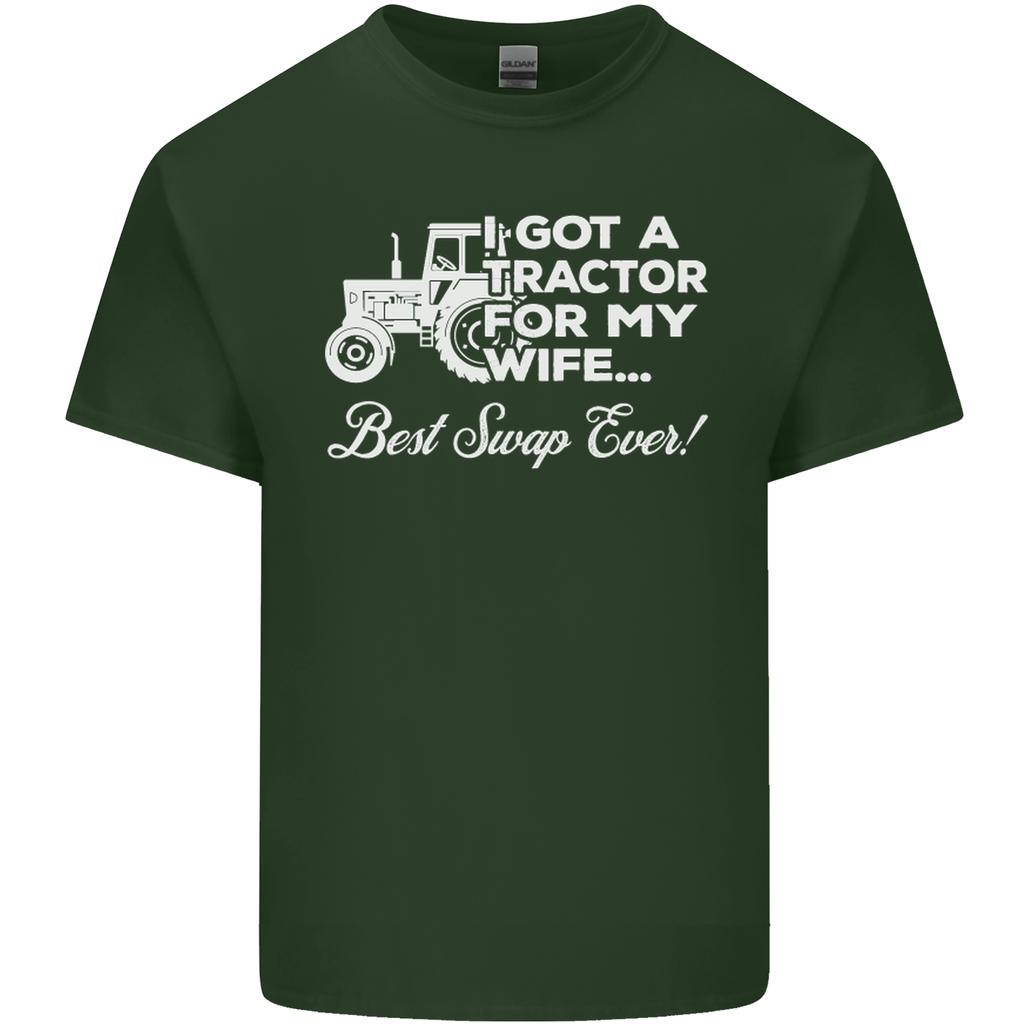 Tractor for My Wife Best Swap Ever Farmer Unisexs Light Cotton TShirt