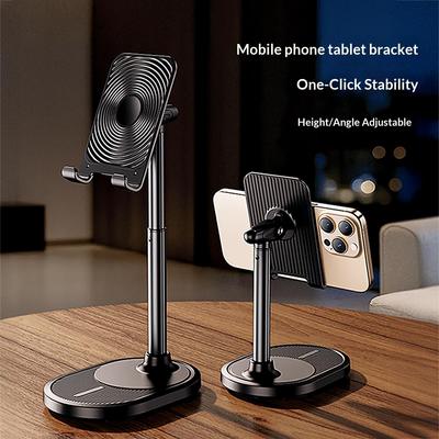T19 Phone Tablet Stand Adjustable Height / Angle Desktop Holder for Watching Videos / Office / Live Streaming