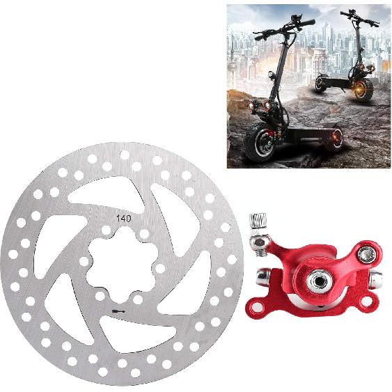 Electric Scooter Brake Rotor Brake Caliper Brake Pad Set Disc Brake Caliper Aluminum Alloy for Small Electric Scooter