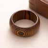 Square Wood Grain Bangle Geometric Burlywood Hand Ring Fashion Wooden Bracelet  Daily