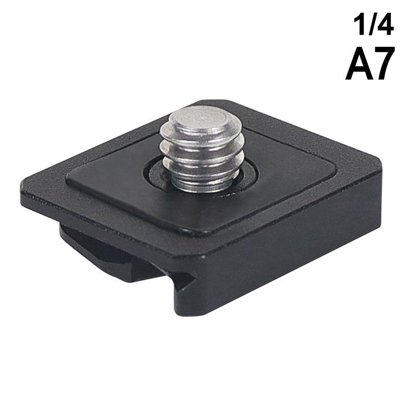 Mini Monitor Mount Plate Quick Release Clamp Fast Switch Install System 1/4 Screw For Action Camera Tripod Slide Rail Stabilizer