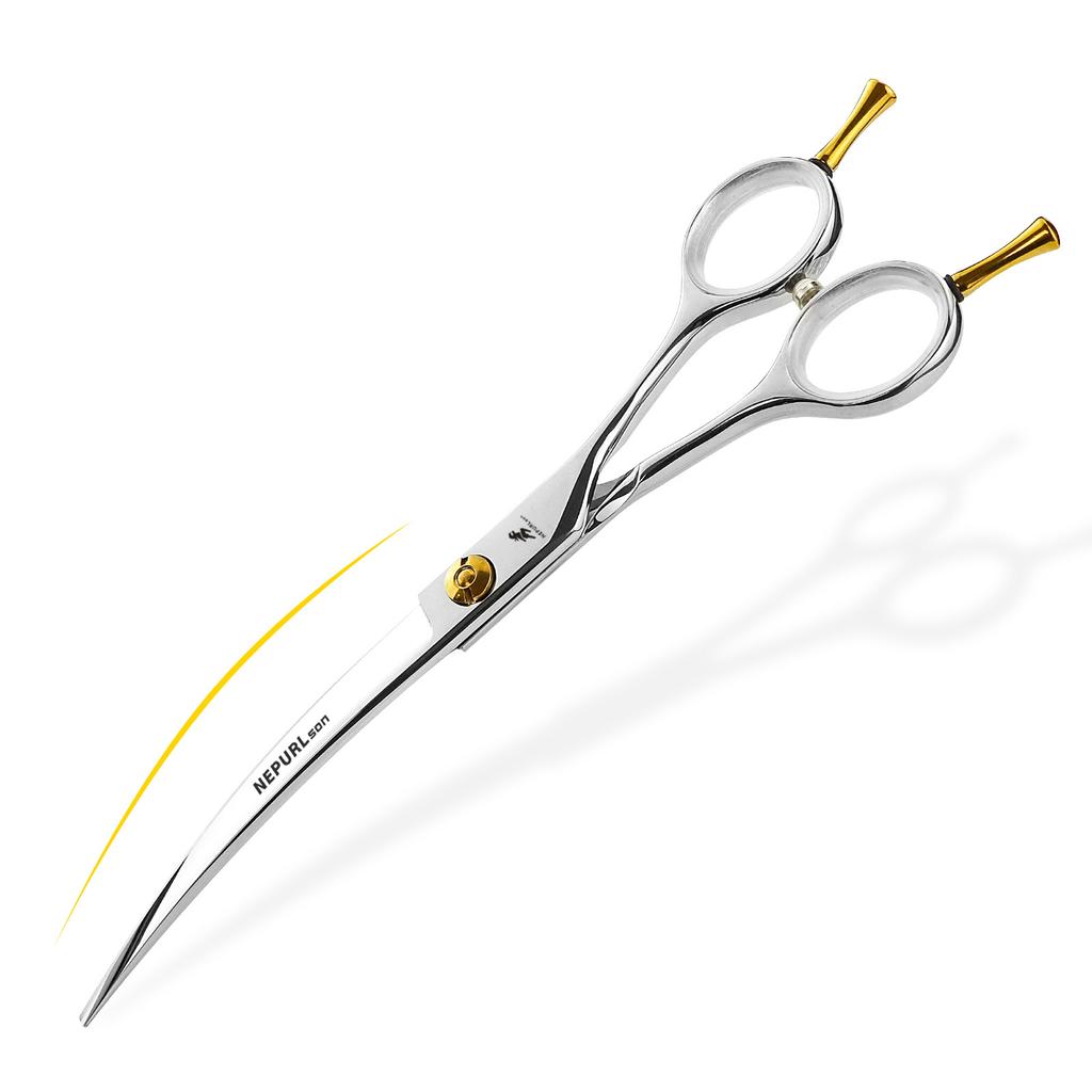 7,0-Inch 7,5-Inch Dubbele Staart Buiging, Smalle Versie Van Gebogen Schaar, Huisdier Schaar, Professionele Kwaliteit, Omhoog En Omlaag Buigingen, Voor Huisdier Meesters