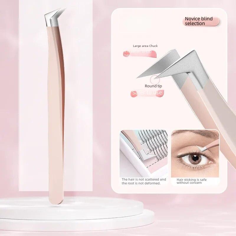 Neue Präzisions-Wimpernpinzette, siebenstellige Federklemme, Klemme für künstliche Wimpern, Schönheitswerkzeug, geeignet zum Pfropfen von Wimpern