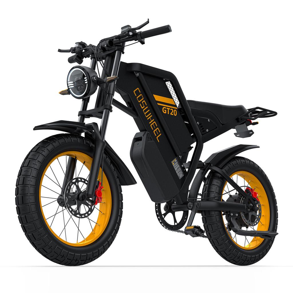 COSWHEEL GT20 Max Ebike 1500W 48V40AH Electric Motorcycle Max 145 Miles Fat Tire Mountain Electric Bike Adult Off-Road Bicycle