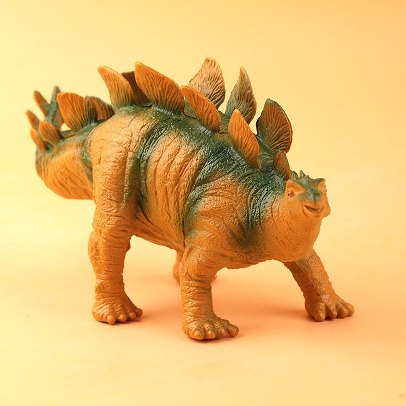 Large Simulated Soft Rubber Dinosaur Toy with Sound Tyrannosaurus Rex Triceratops Animal Model for Boys and Children