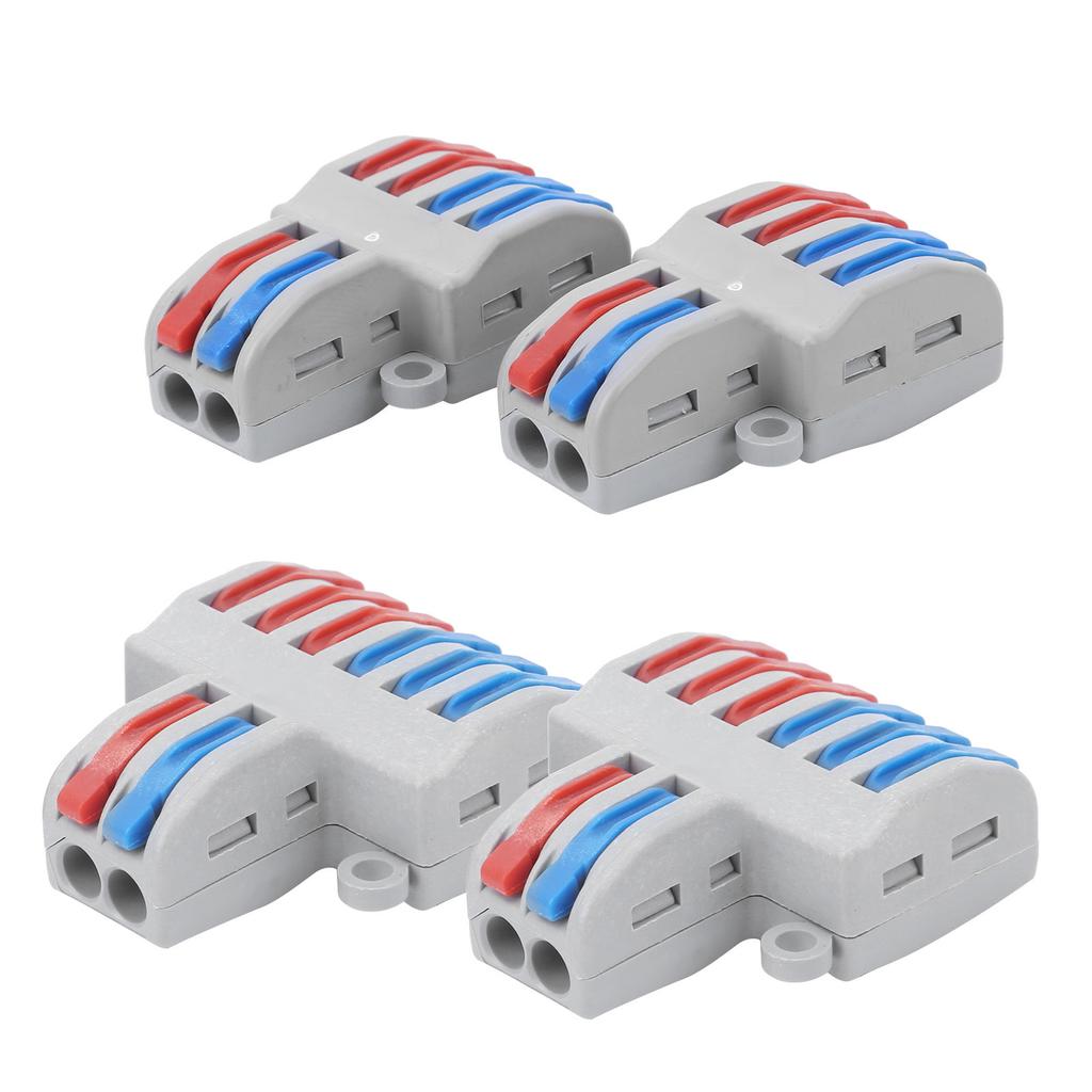 10Pcs Compact Wire Connectors Lever Nut Terminal Block SPL Quick Connect Equipment