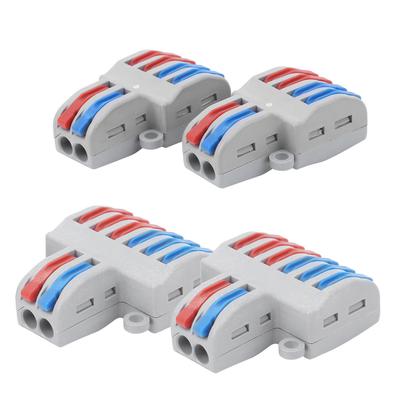 10Pcs Compact Wire Connectors Lever Nut Terminal Block SPL Quick Connect Equipment