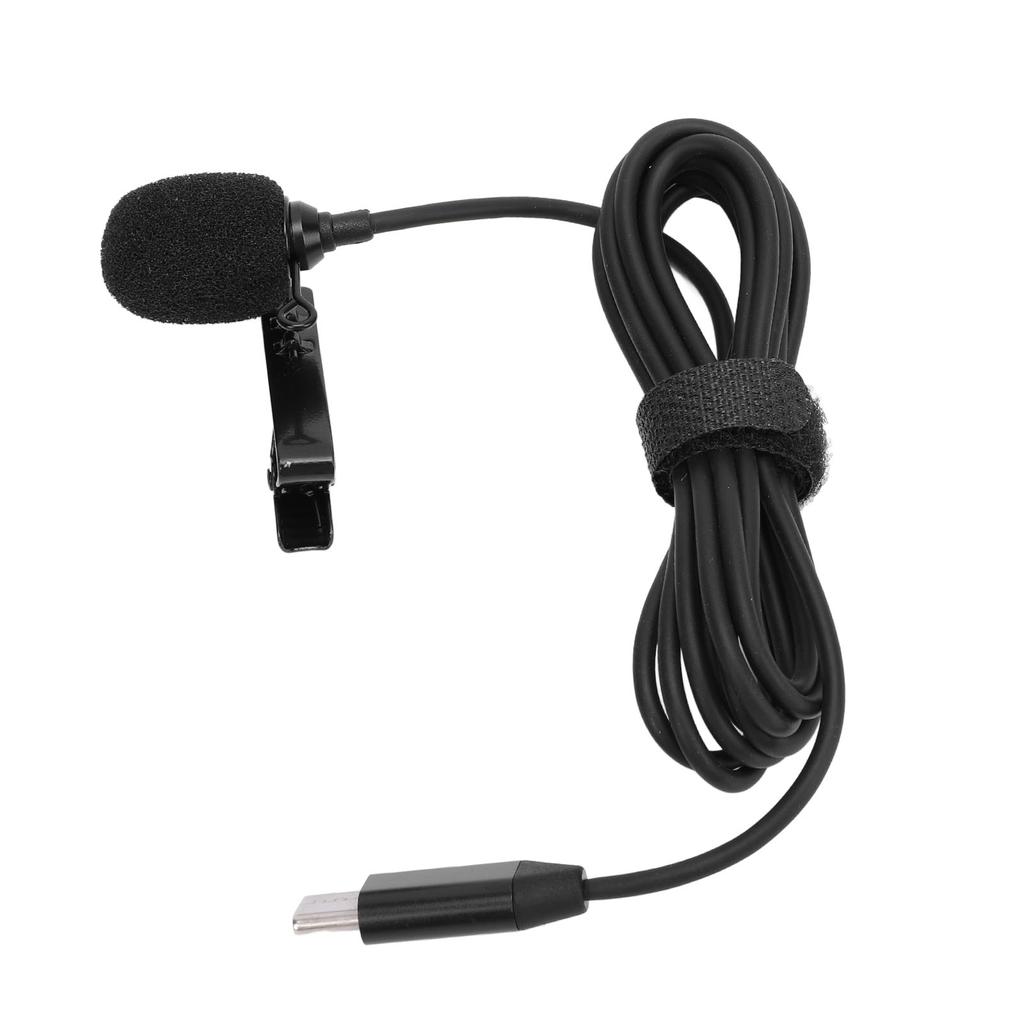 Lavalier Microphone for Ace Pro Omnidirectional Type C Clip On Lapel Mic for Action Camera