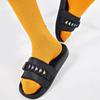 Kappa Logo Velcro Casual Slide Sandals Unisex Footwear Black K0CX5LT01D-990