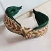 Bohemian Embroidered Headband Ethnic Floral Wide Band For Women Elegant Hair Accessory With Simple Design