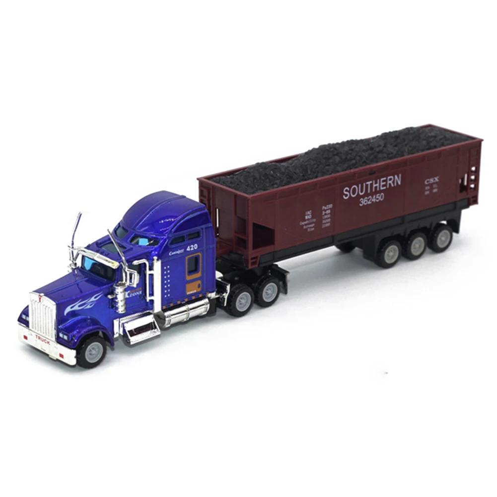 Mini Diecast Simulation Alloy Car Carrier Truck Model Boy Christmas Toys Miniature Vehicles Carrier Truck For Kids
