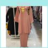 Muslim Women Long Dress With 3d Printed Pattern For Casual And Formal Occasions