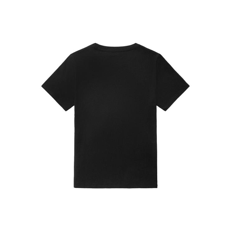 Vans T Shirts Women's Black Crew Neck Moderate Straight Fit VN0A5F1XBLK
