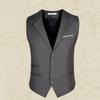 Gilet da Uomo Stile Coreano Slim Fit Gilet da Uomo Abito Professionale Britannico Senza Maniche Scollo a V Parrucchiere Casual Business