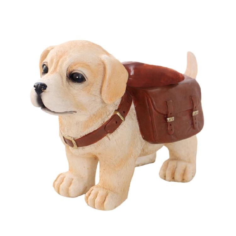 

Artistic Labrador Puppy Flower Pot Container With Drainage System Cute Animal Planter For Plant And Home Decoration 1